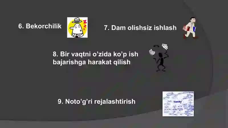 Vaqtni qadrlash 4