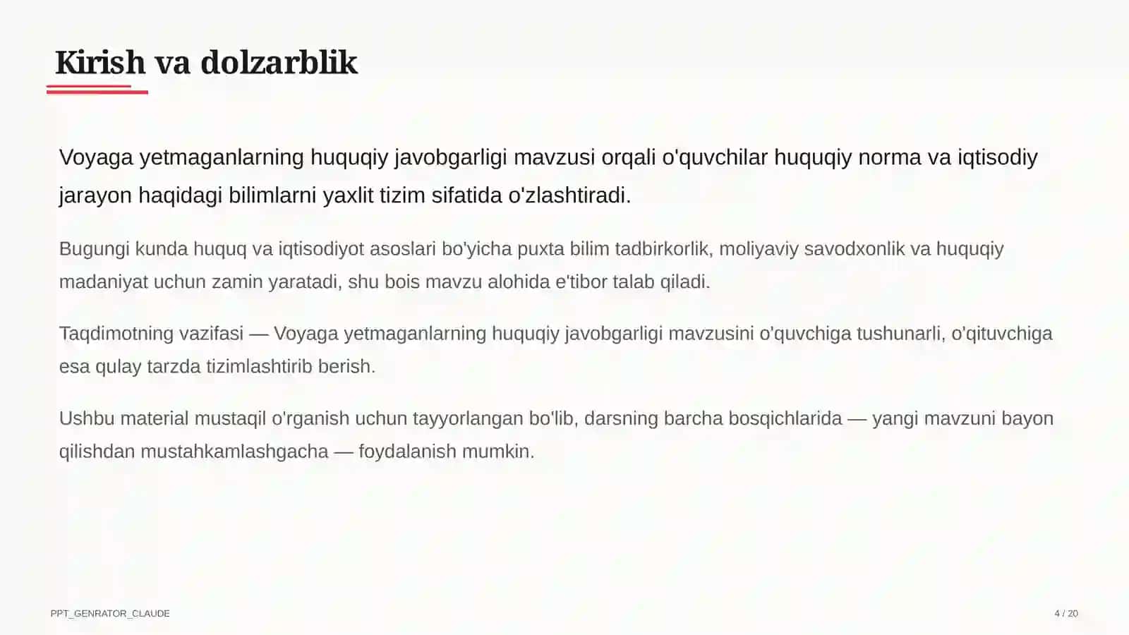 Huquq va iqtisodiyot asoslari (9–11) 4