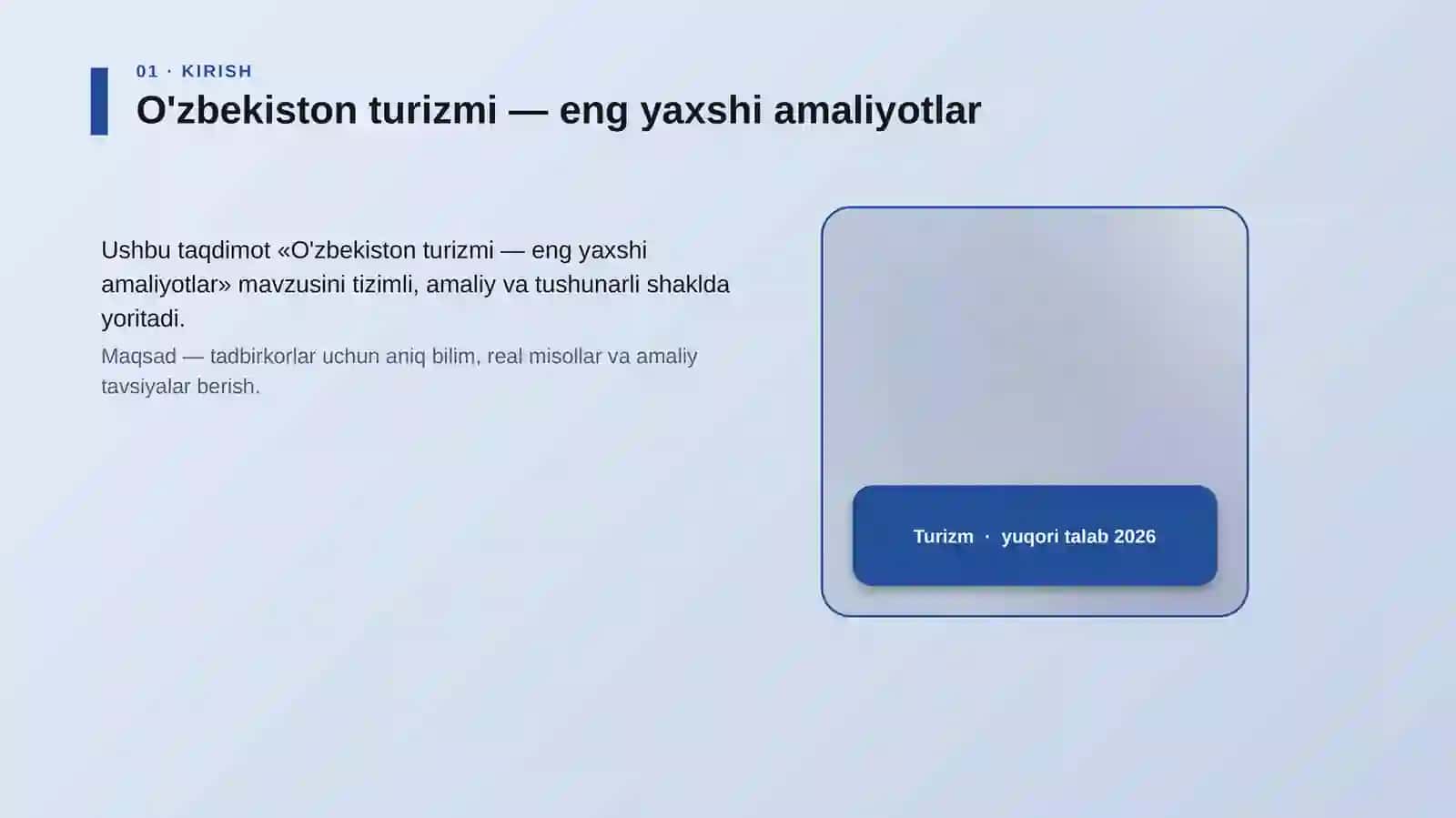 O'zbekiston turizmi — eng yaxshi amaliyotlar 4