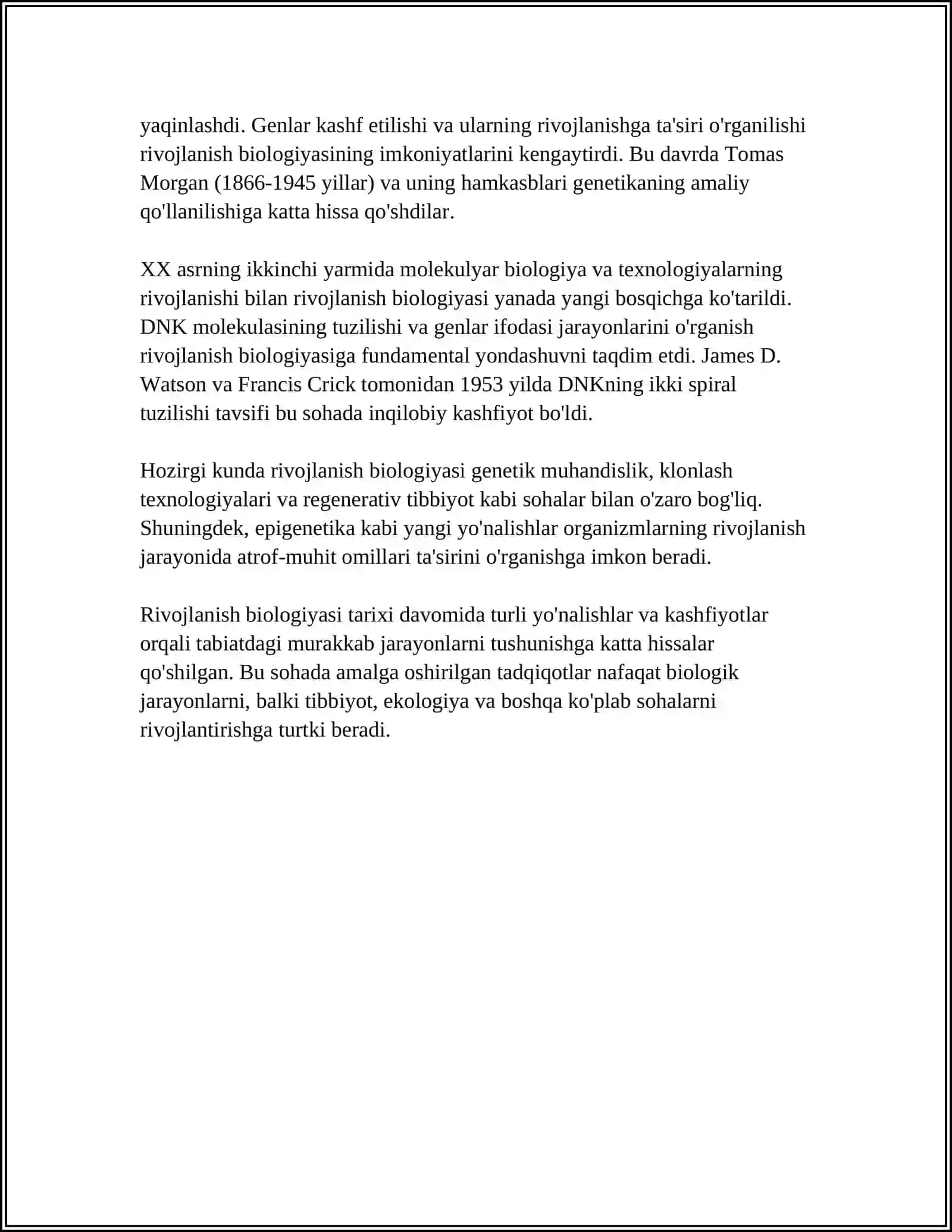 RIVOJLANISH BIOLOGIYASI PROGENIZ EMBROGENIZ 4