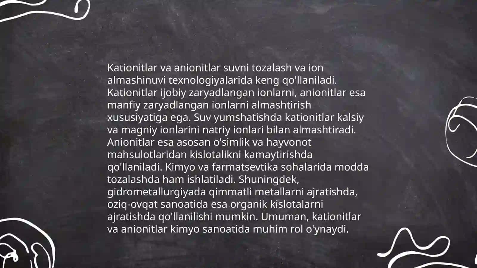 Kationitlar va anionitlar 4