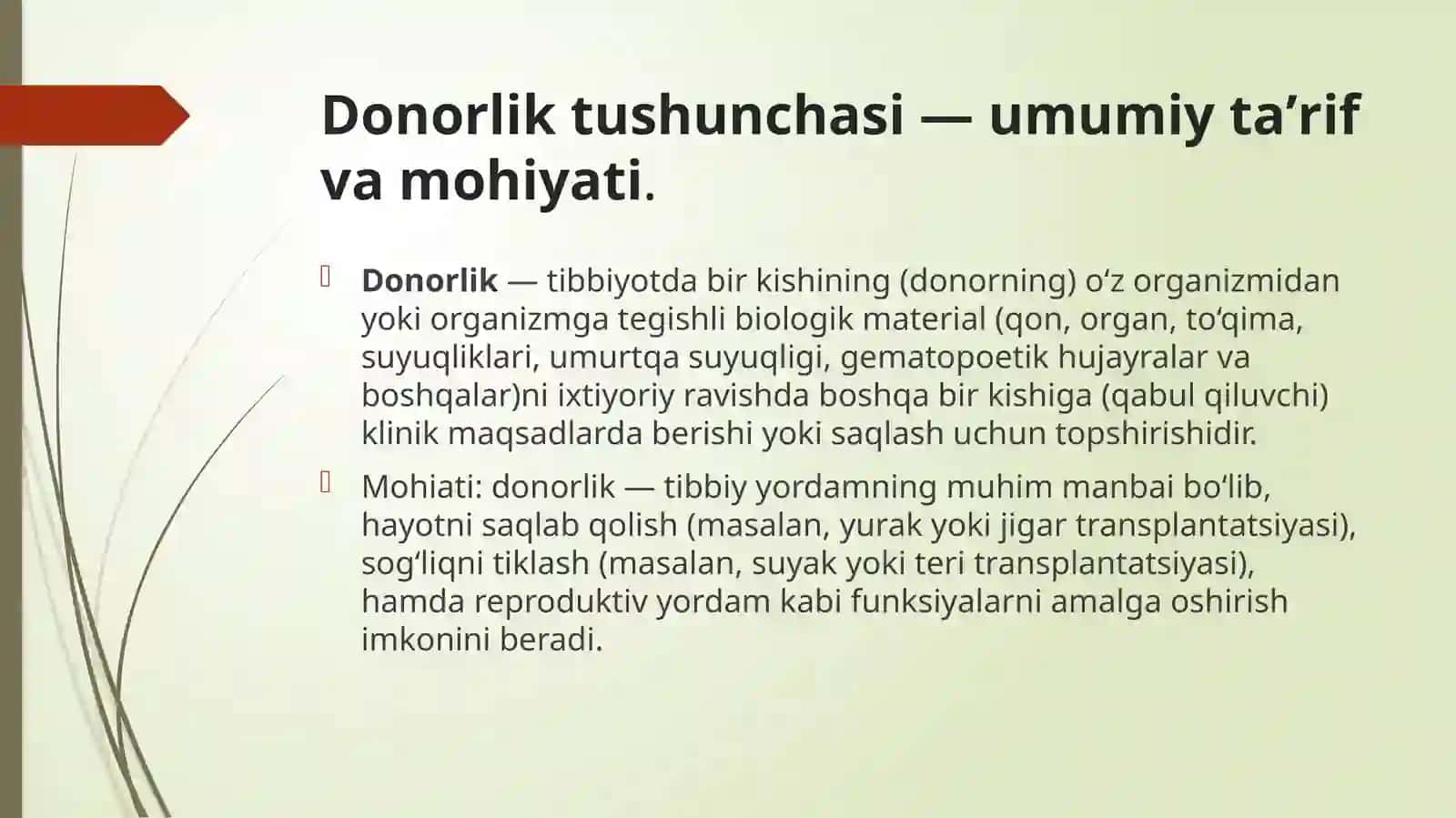 Donorlik va donorlik banklari haqida tushuncha 4