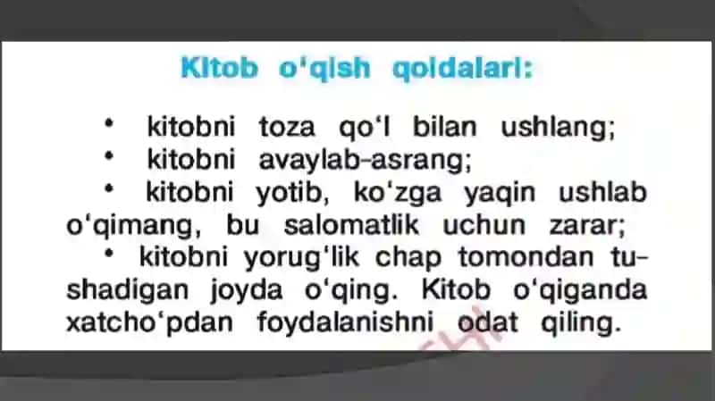 Kitob bilan do'stlashish 4