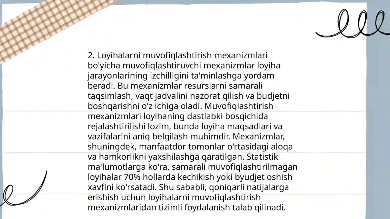 Standart loyihalarni qo‘llash 4