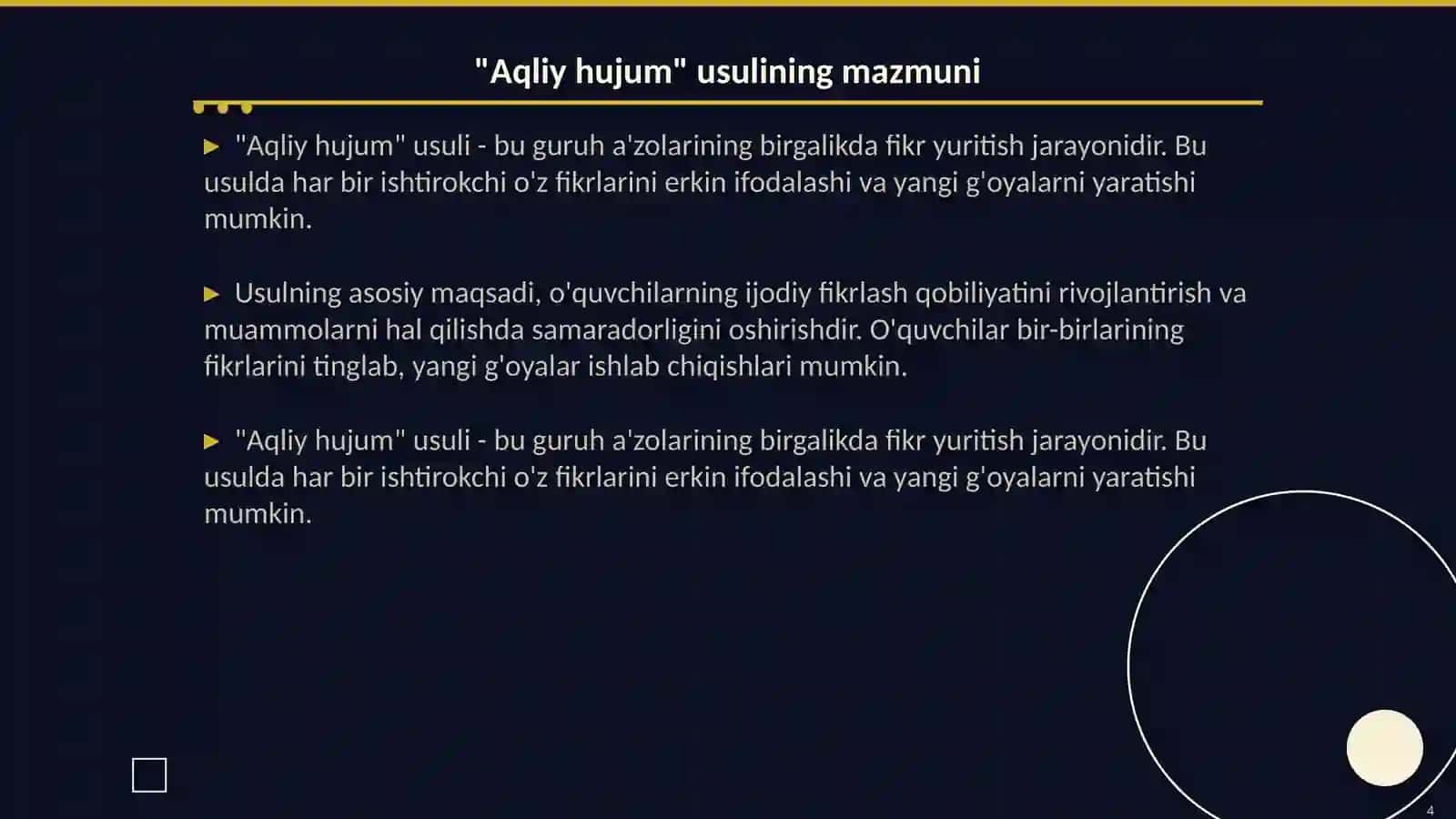 Aqliy hujum usuli 4