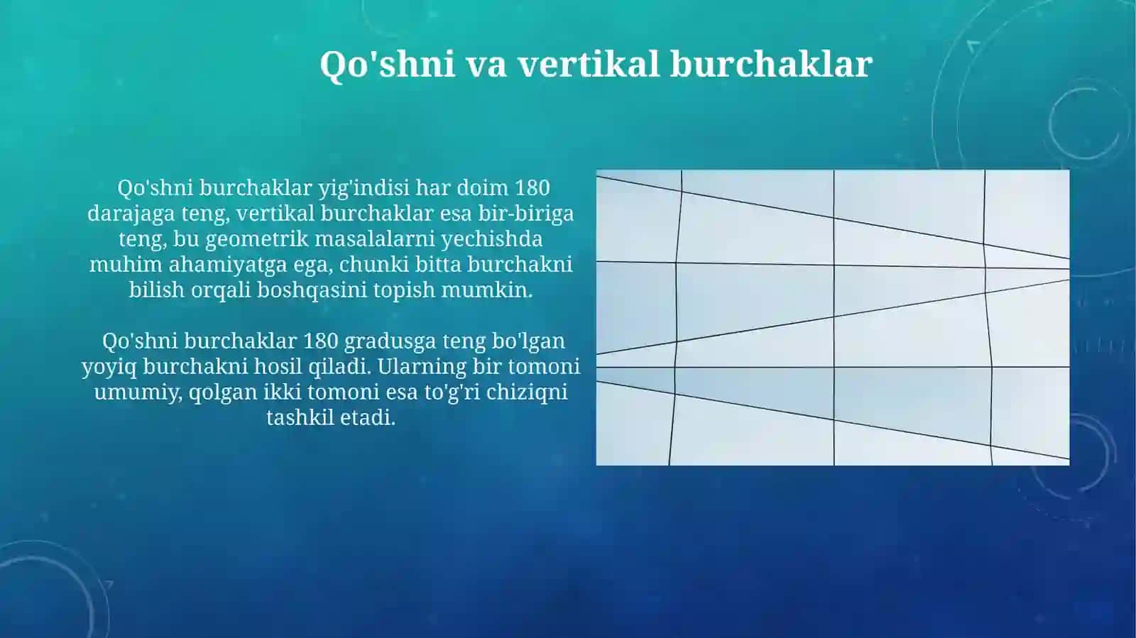 Burchaklar vaularningturlari 4