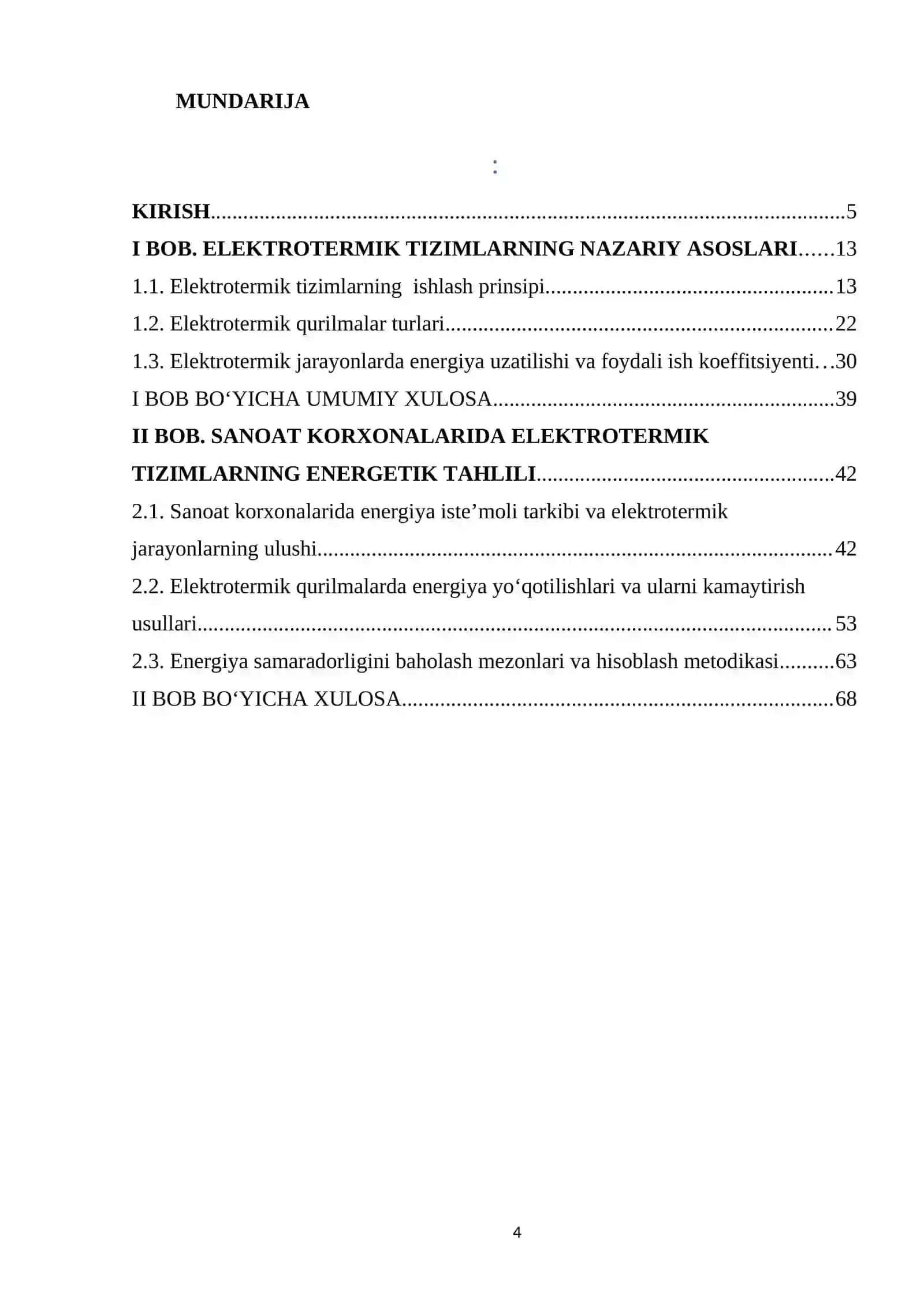 Elektrotermik tizimlar asosida energiya samaradorligini oshirish 4
