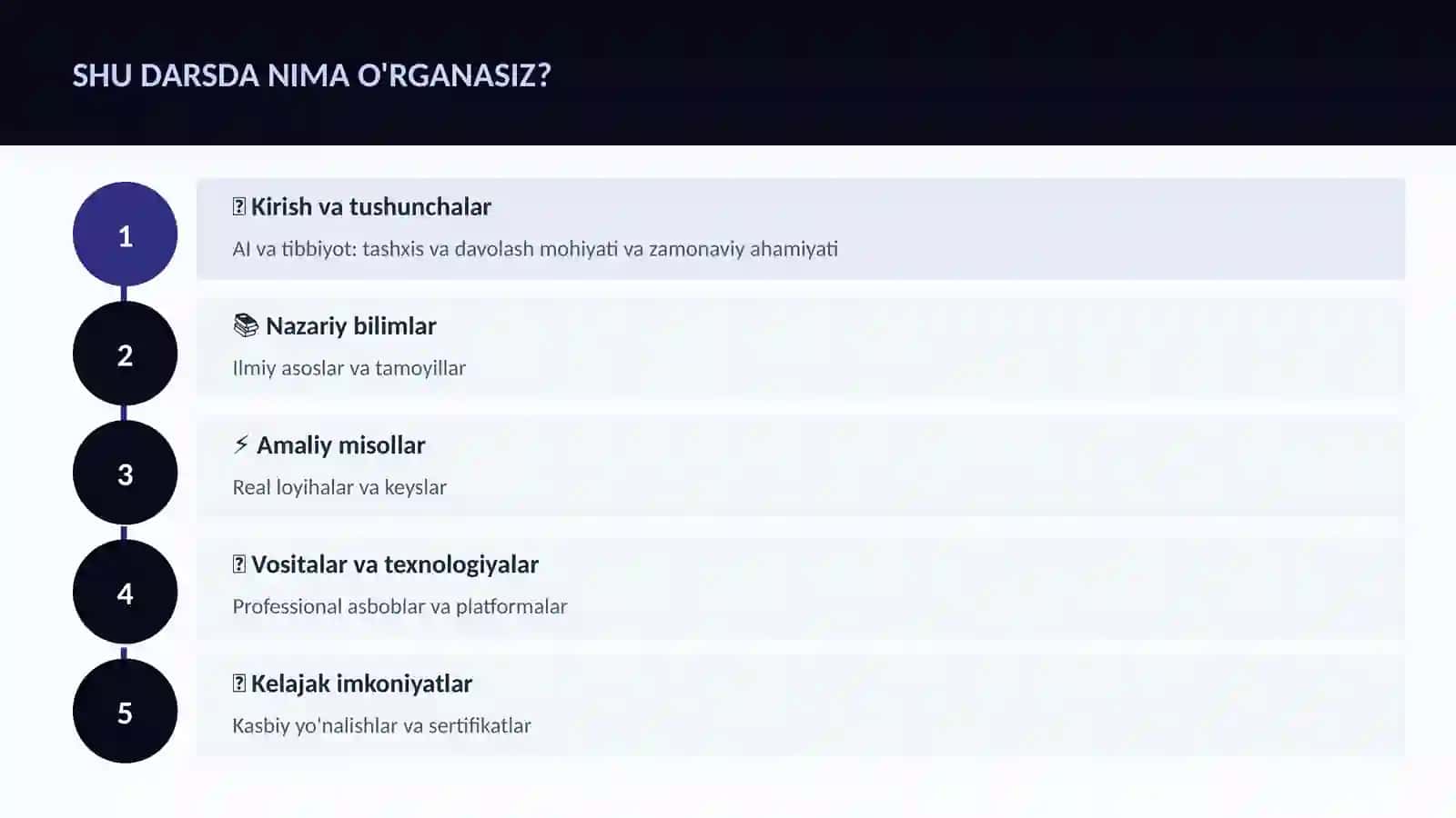 SUN'IY INTELLEKT ASOSLARI AI va tibbiyot: tashxis va davolash 4
