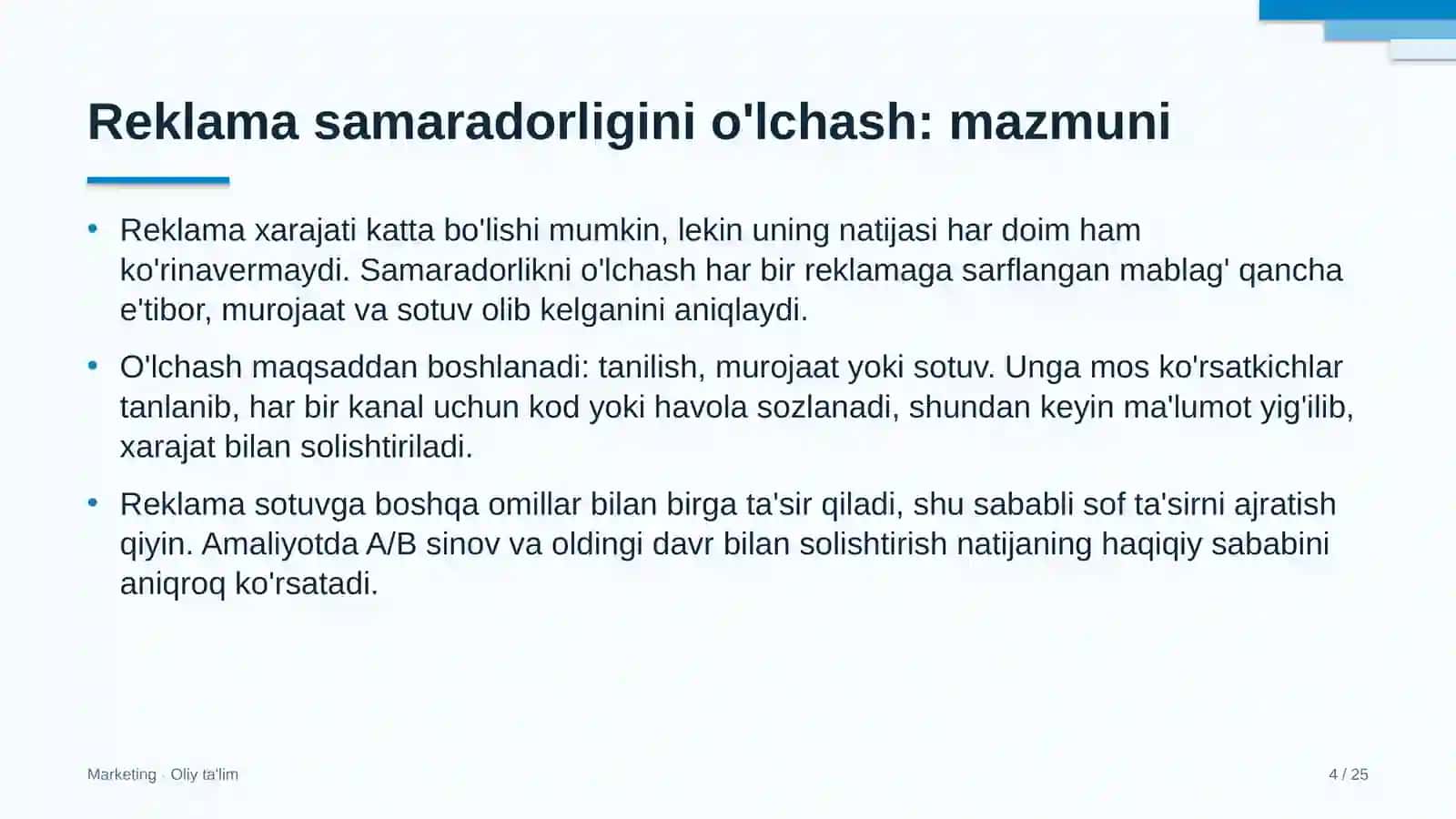 atom energetikasida reklama samaradorligini o'lchash 6662 4