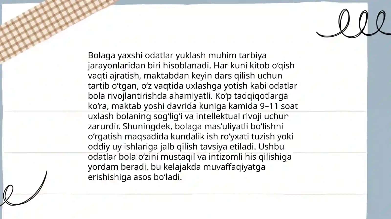Bolani to'g'ri tarbiyalashni nazorat qilish Abdullayeva Munisxon 4