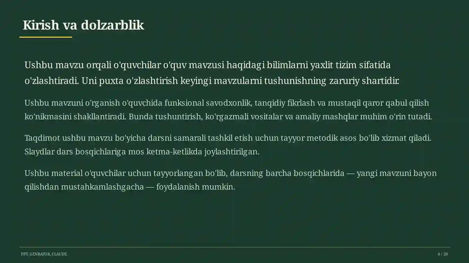 Geografiya 11-sinfgacha: o'lkashunoslik loyihalari va xarita bilan ishlash 4