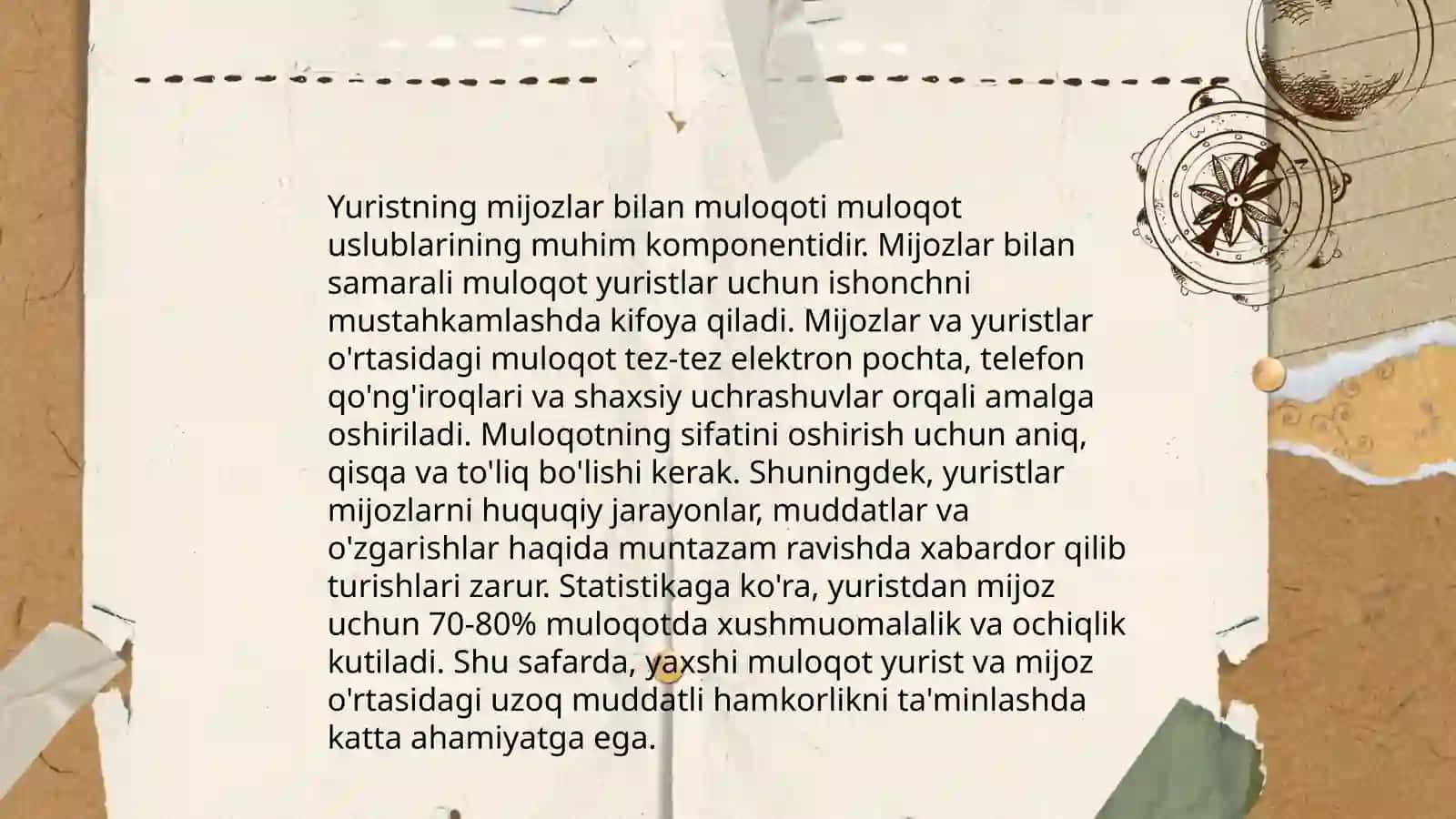 Yuristning kasbiy faoliyatdagi muloqoti 4