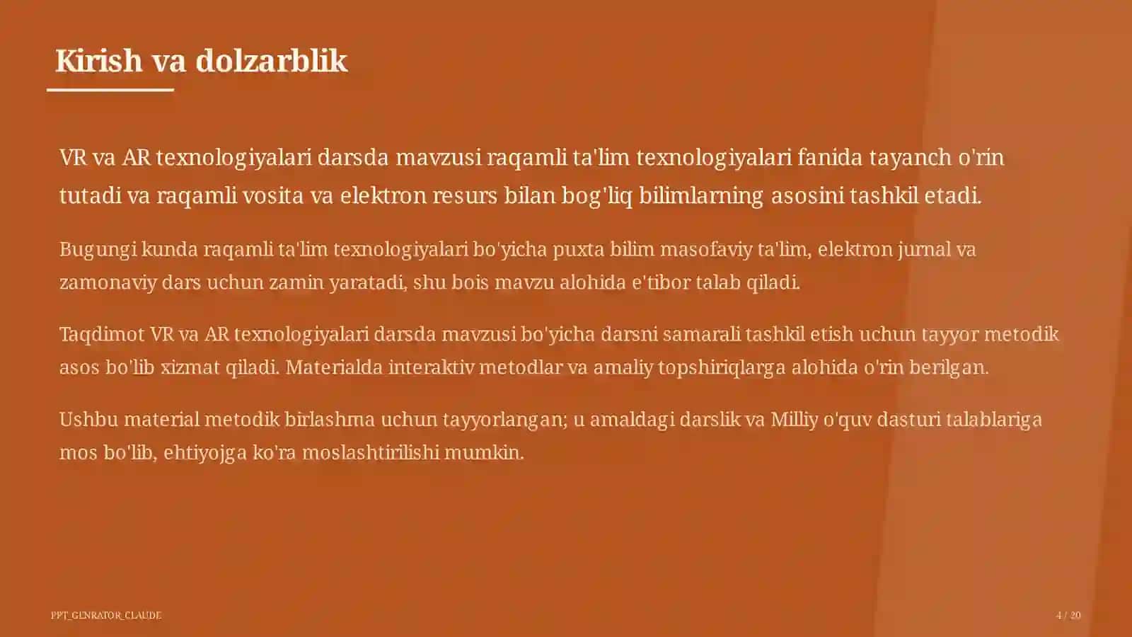 VR va AR texnologiyalari darsda 4