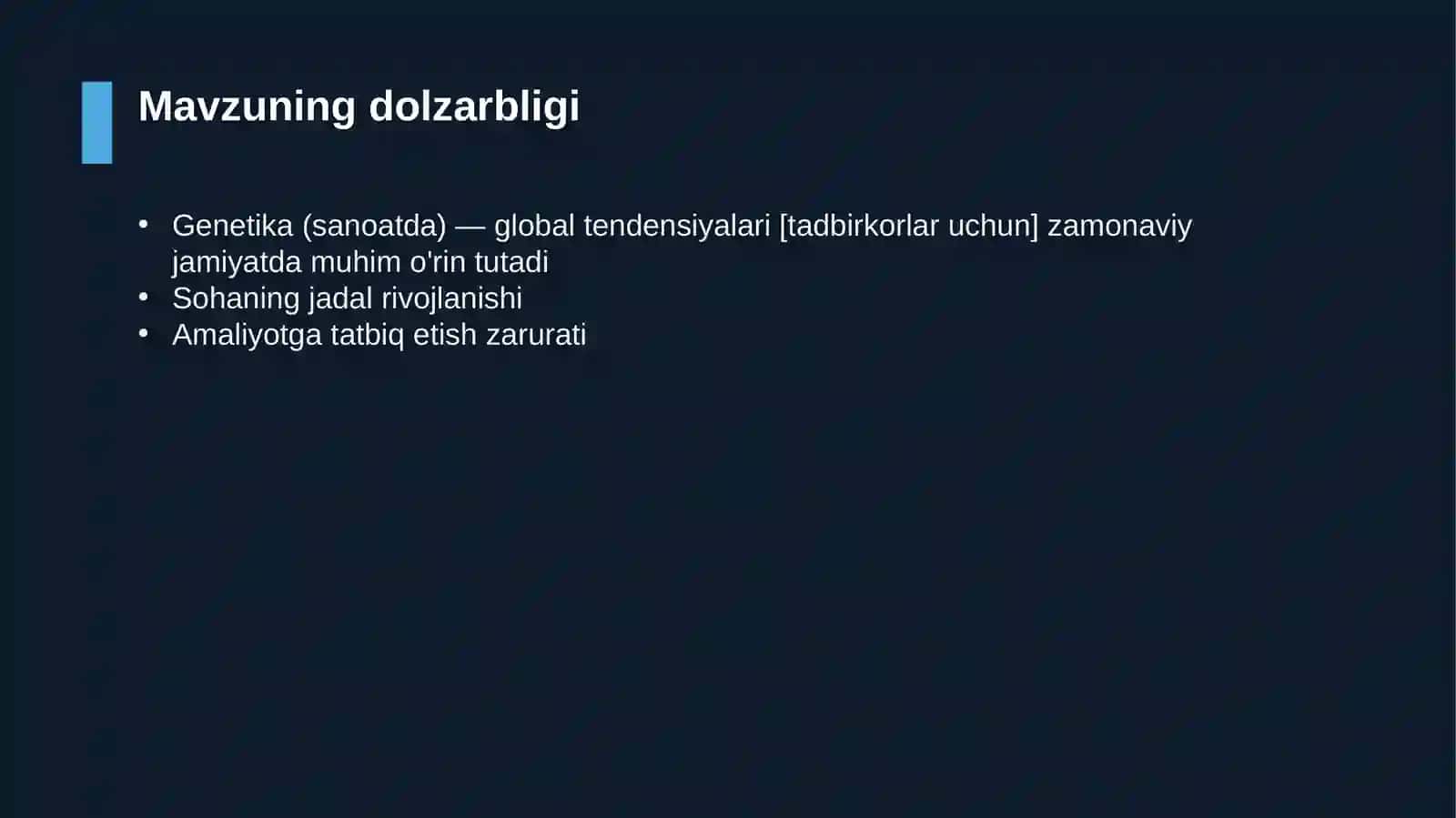 Genetika (sanoatda) — global tendensiyalari [tadbirkorlar uchun] 4