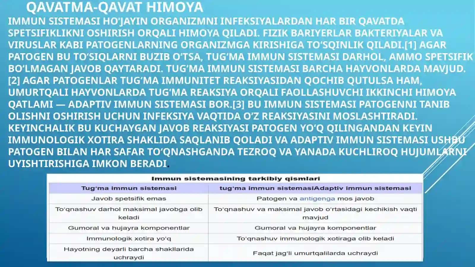 Immun tizimini yoshga qarab o'zgarishi xususiyatlari 4