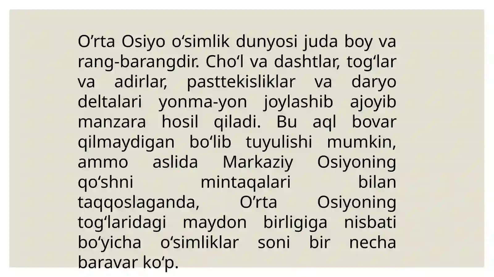 Dorivor O'simliklar Fanidagi Taqdimot 4