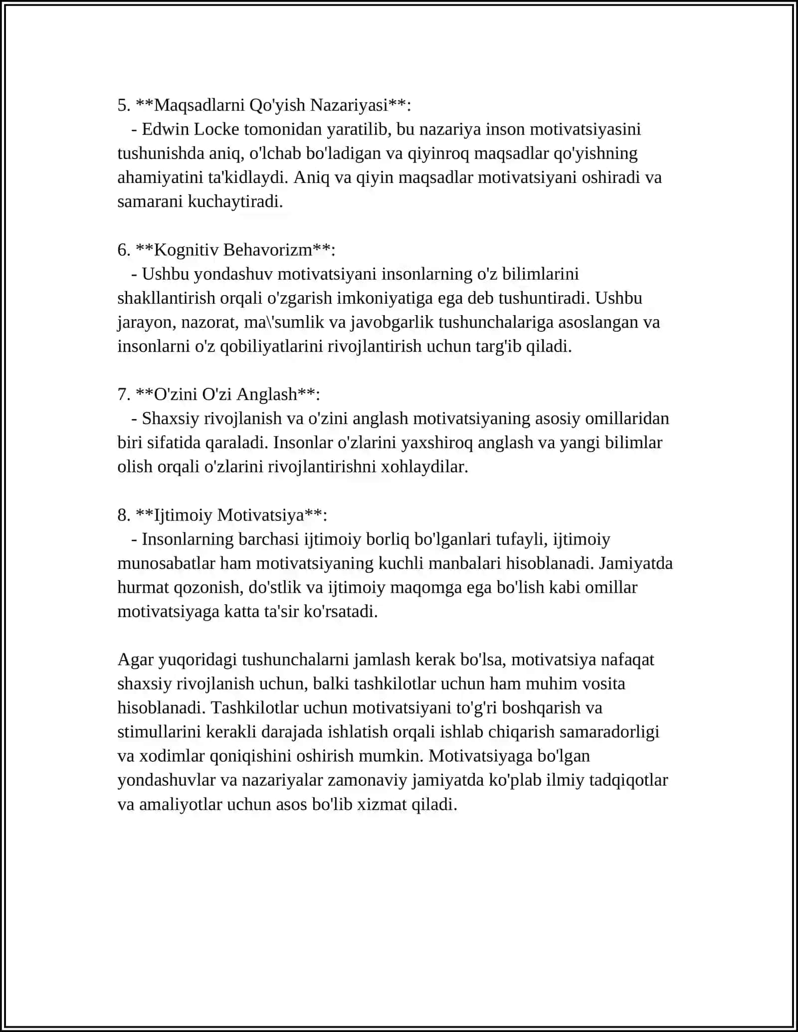 MATIVATSIYANING ÔRNI 4
