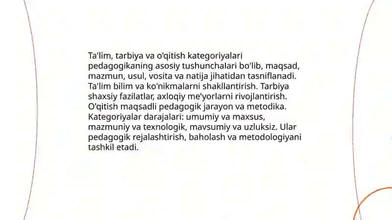 Pedagogika va ijtimoiy pedagogika kategoriyalari 4