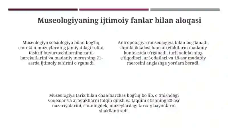 Museologiyaning ta'rifi va doirasi 4