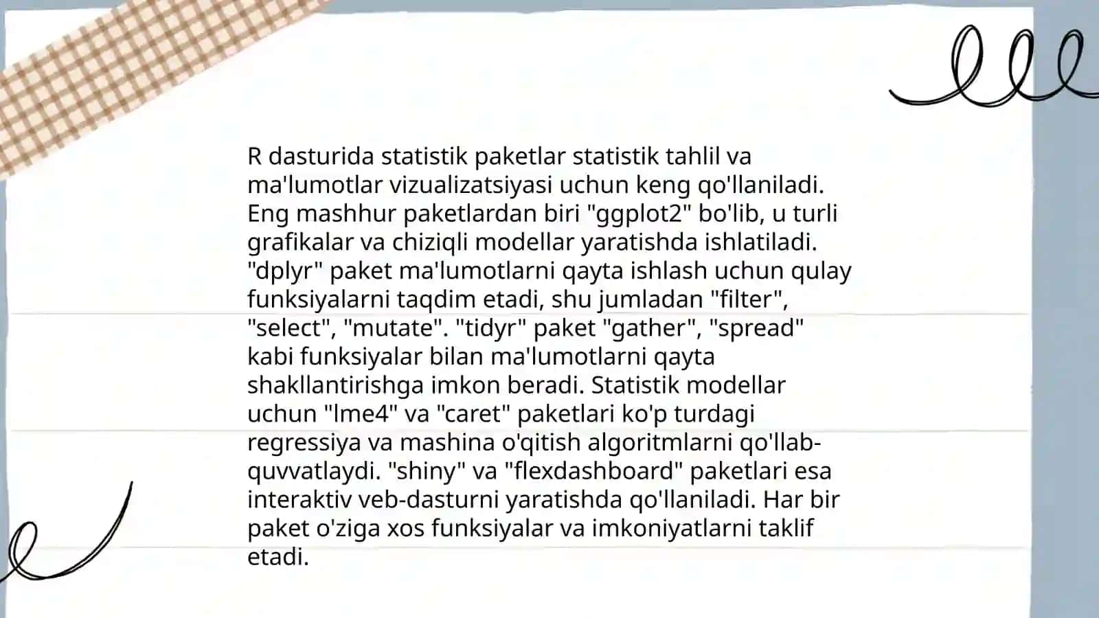 Statistika paketlari 4