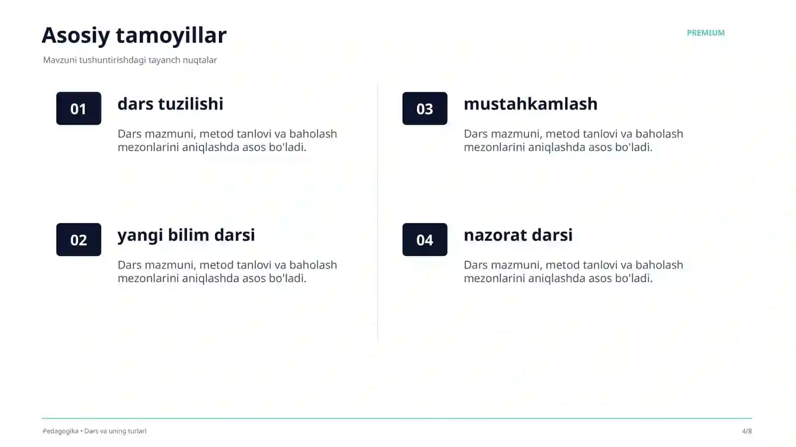 Dars va uning turlari 4