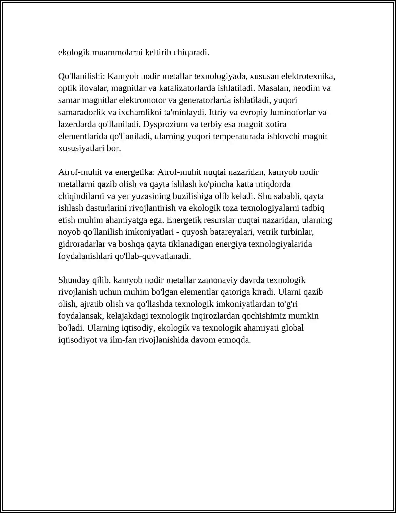 KAMYOB NODIR METALLARNI BOYITISH JARAYONLARI VA TEXNOLOGIYALARI 4
