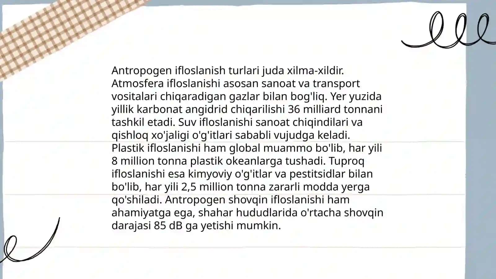 Kasalxona xonalari havosining antropogen ifloslanishi haqida tushuncha 4