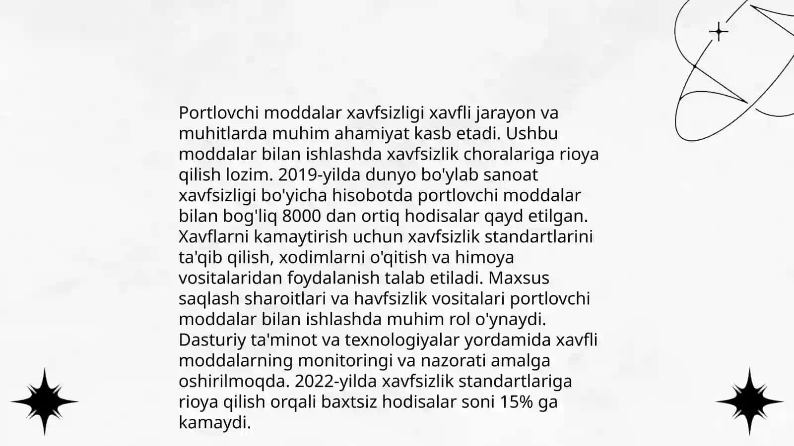 Katta portlash kuchiga ega boʻlgan portlovchi moddalar va ulardan himoyalanish 4