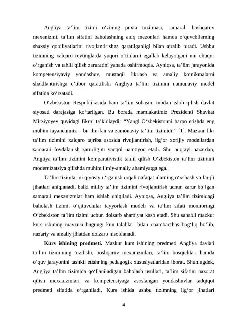 ANGLIYA DAVLATI TA’LIM TIZIMIGA KOMPARAVISTIK TAHLIL 4