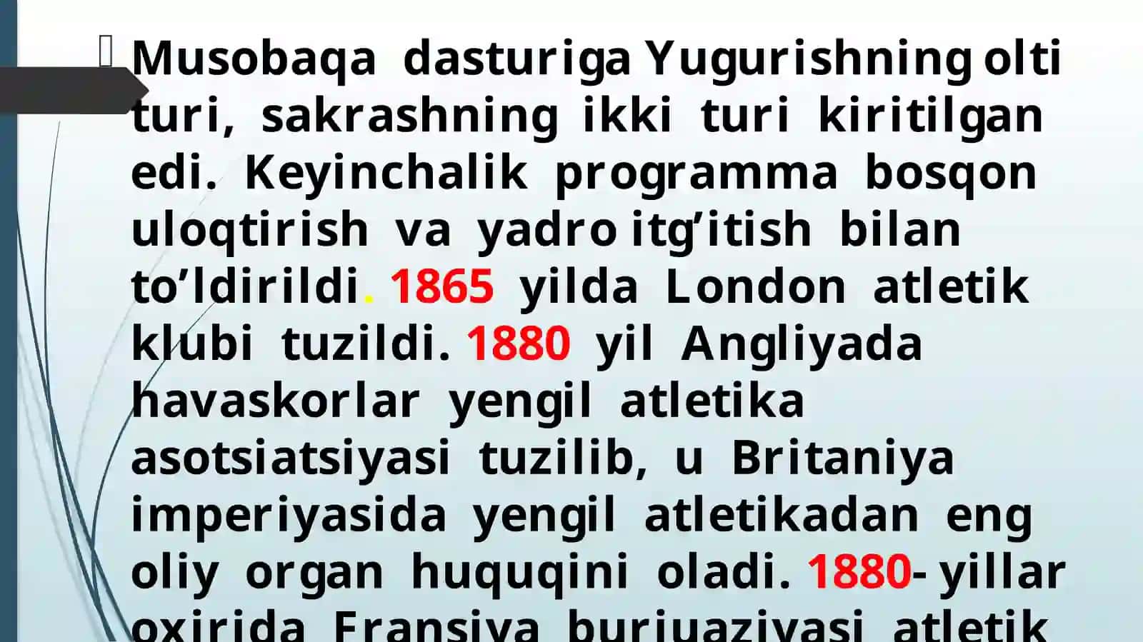 Yengilatletika musobaqalarida hakamlik qilish qoidalari va tasnifi 4