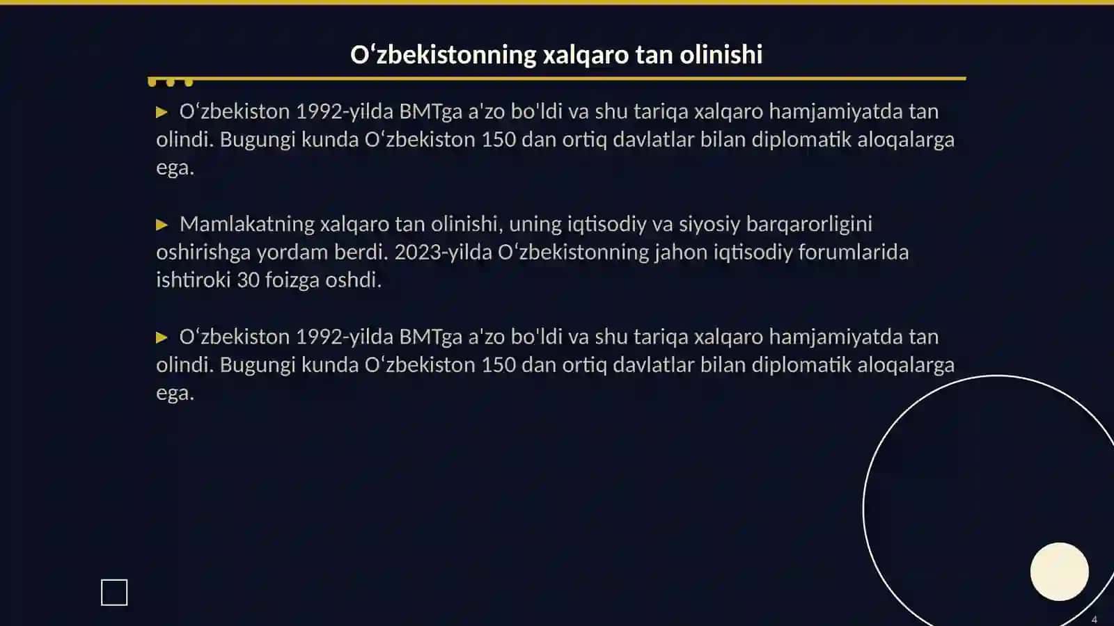 Oʻzbekiston va jahon tinchligi 4