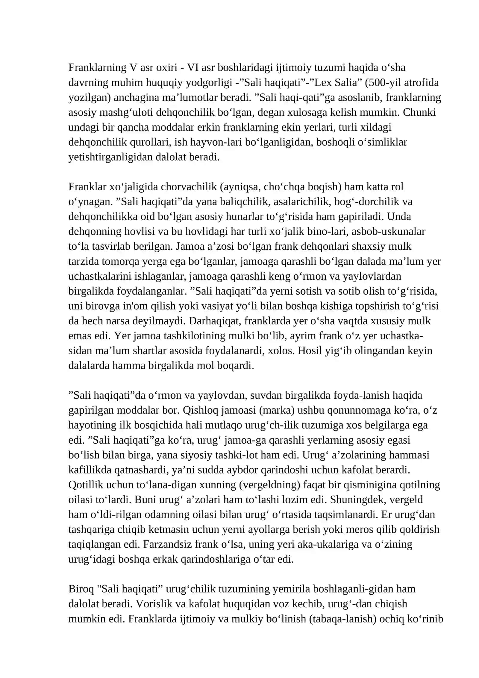 “SALI HAQIQATI” ASOSIDA FRANAKLAR JAMIYATI 4