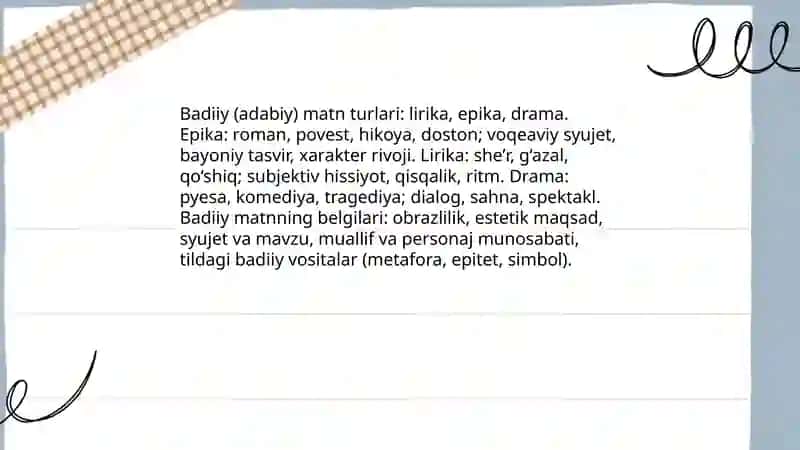 Matin va uning turlari 4