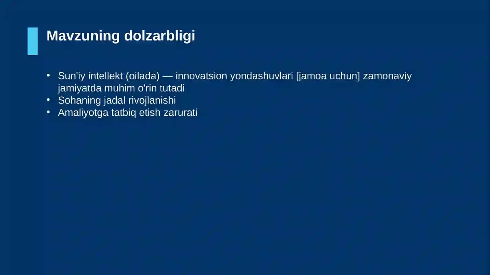 Sun'iy intellekt (oilada) — innovatsion yondashuvlari [jamoa uchun] 4