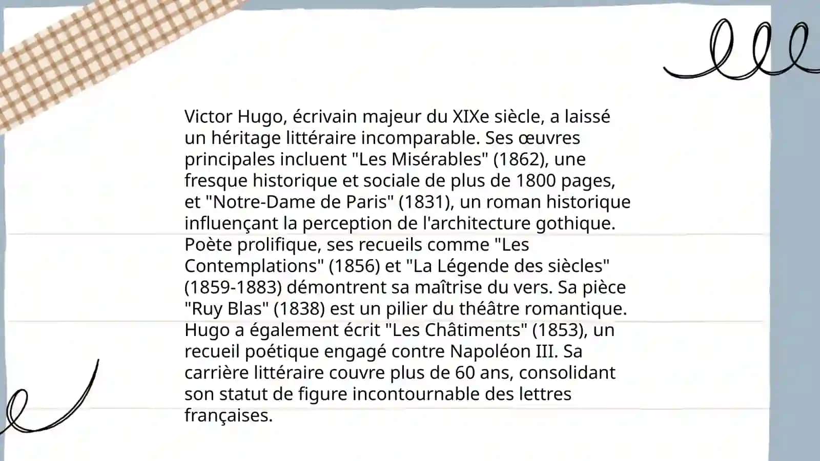 Les influences littéraires de Victor Hugo 4