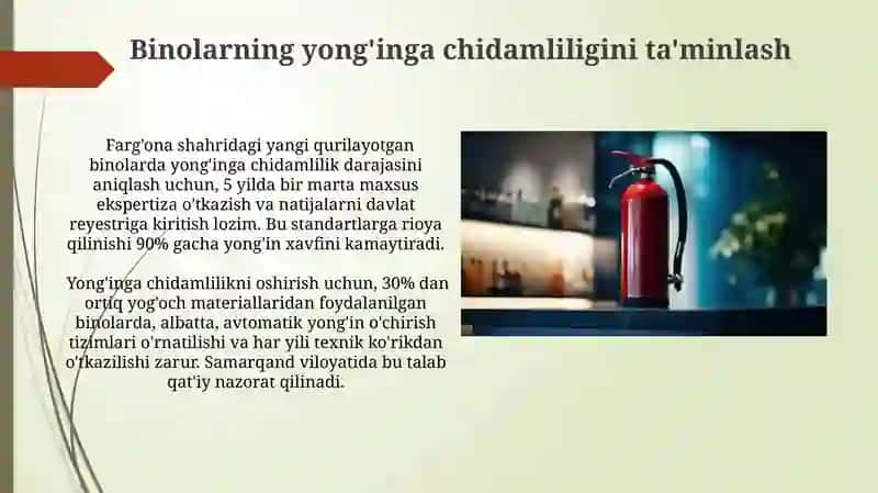 Yongʻin xavfsizligini taʼminlash va chora tadbirlari 4