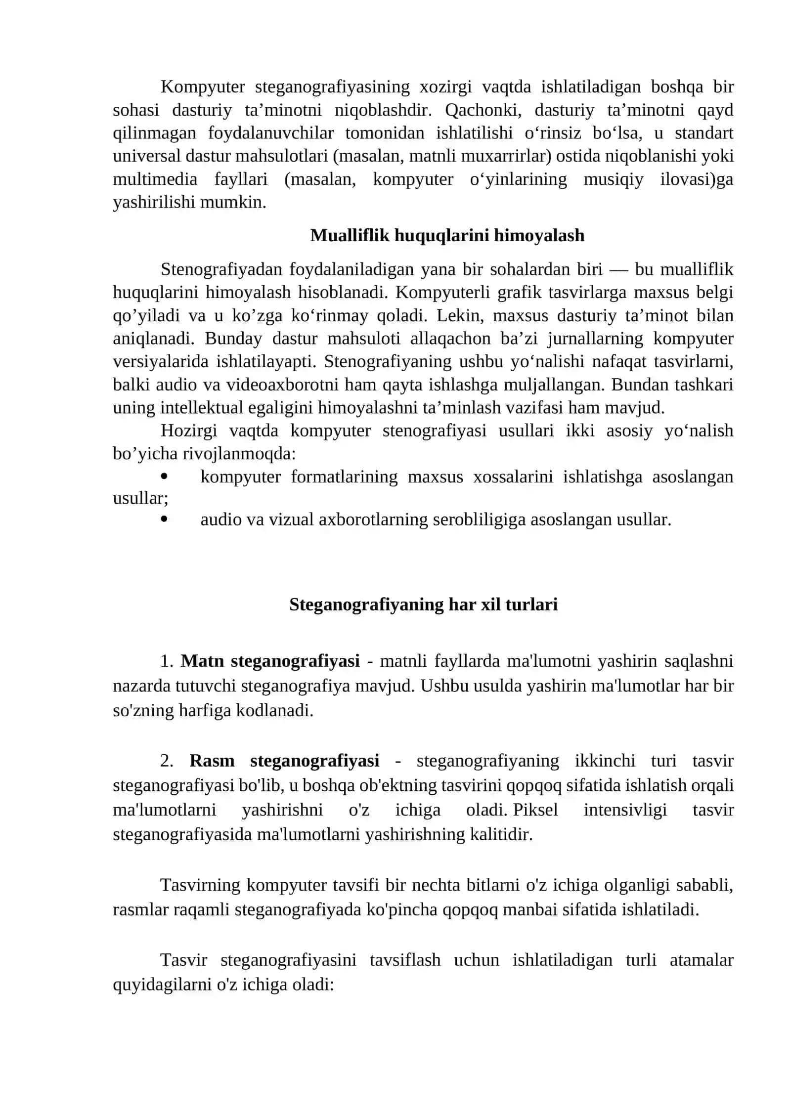 Axborotlarni Stenografik Himoyalash 4