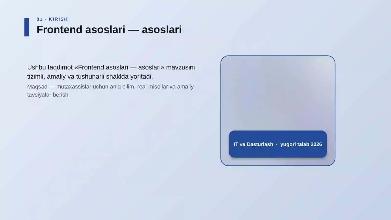 Frontend asoslari — asoslari 4