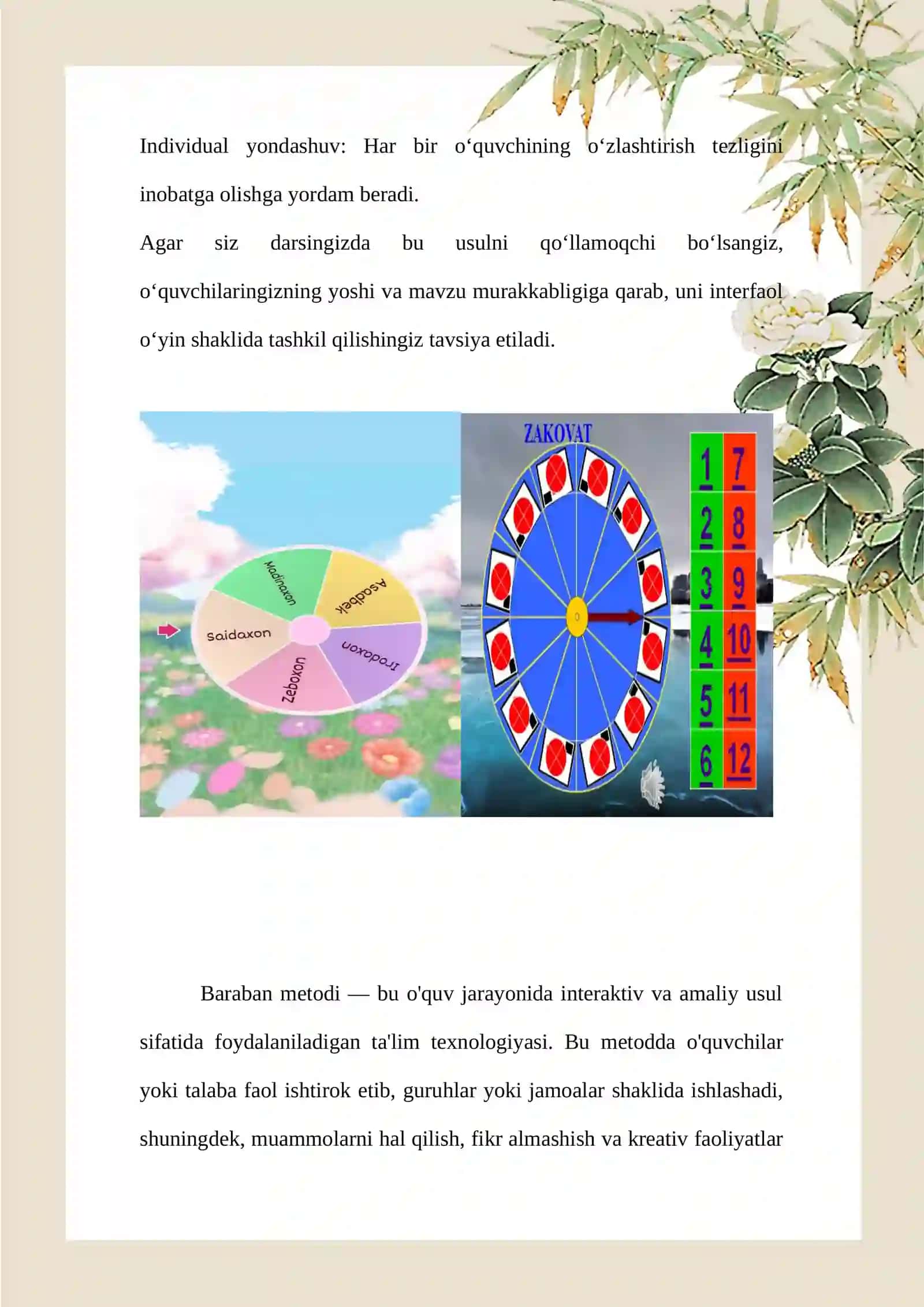 Baraban metodi 4
