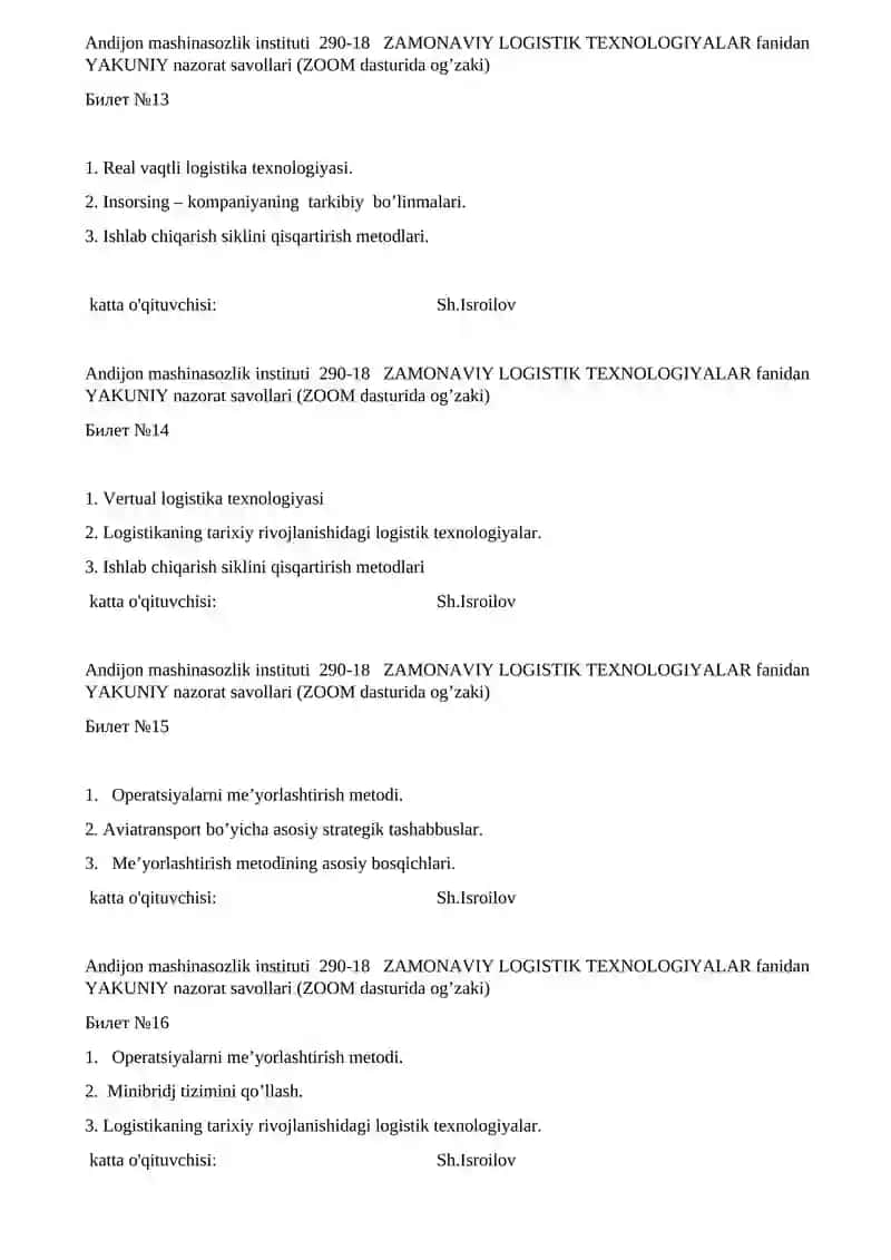 ZAMONAVIY LOGISTIK TEXNOLOGIYALAR 4