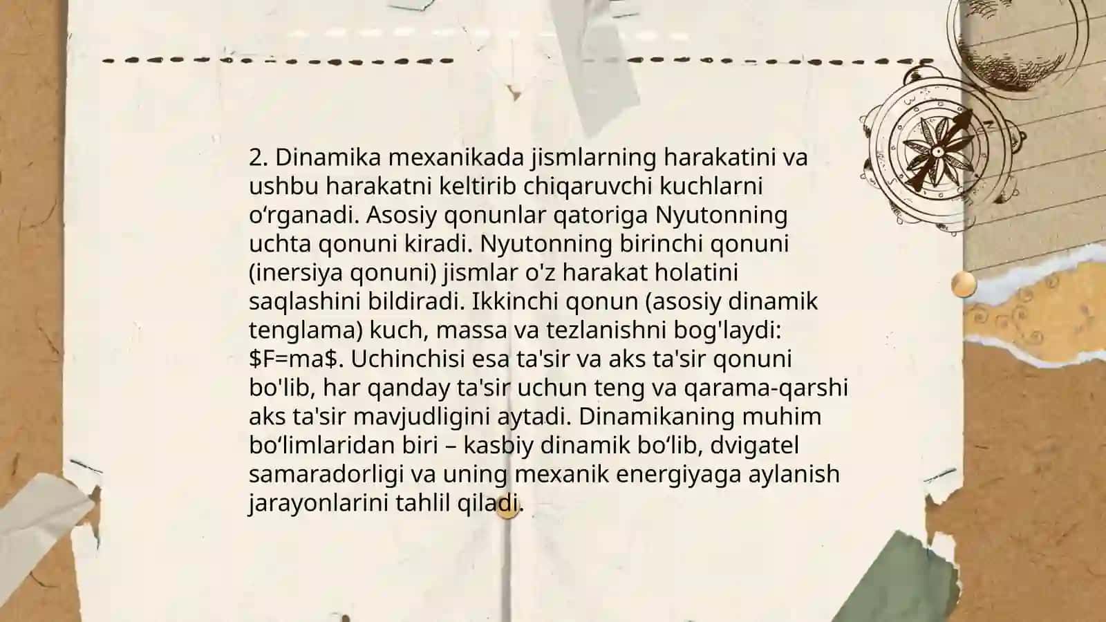 Mexanika va uning xossalari 4