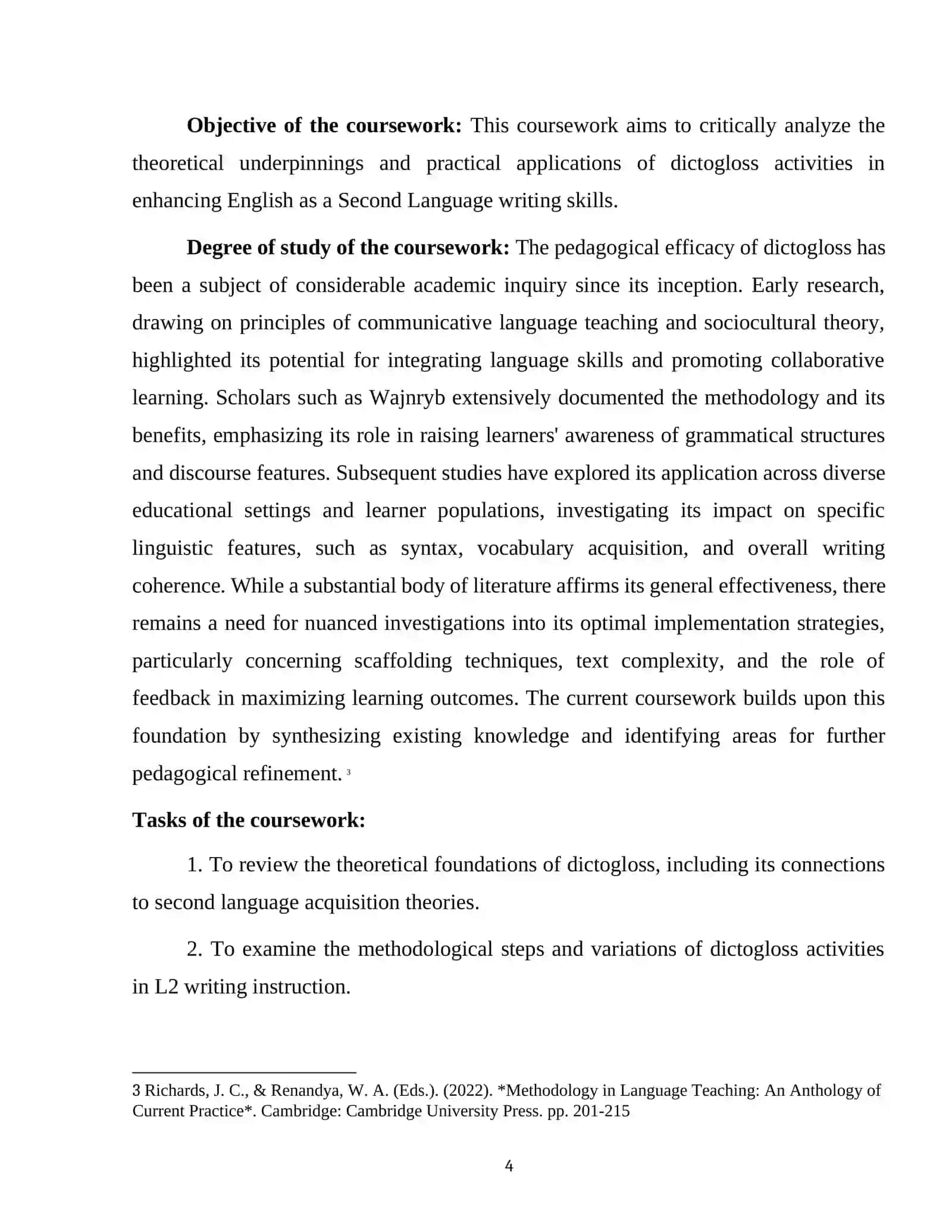 Tojiddinova Gulshoda - Teaching Writing Through Dictogloss Activities 4