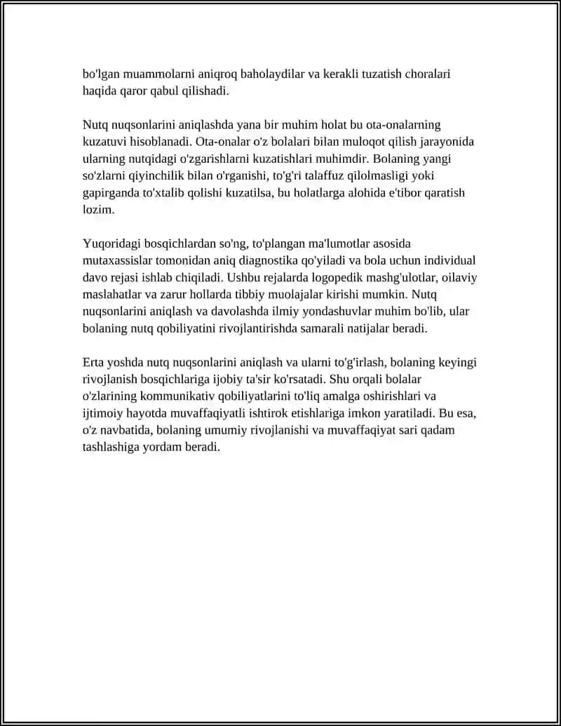 ILK YOSHDAGI NUTQ NUQSONIGA EGA BOLALARNI OILADA TARBIYALASH 4