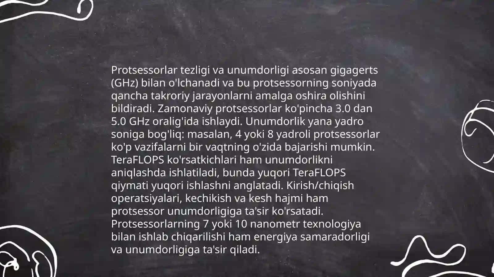 Protsessorlarning imkoniyatlari 4