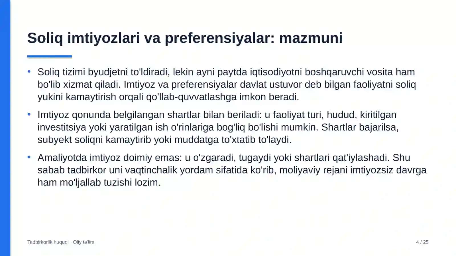 Avtomobil transportida soliq imtiyozlari va preferensiyalar 4