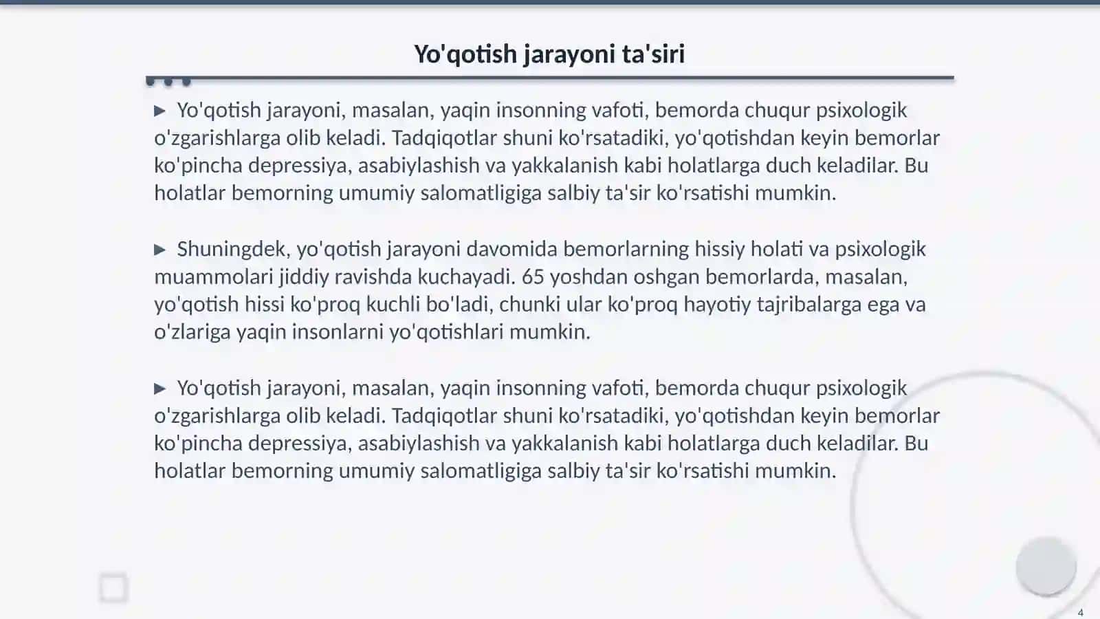 Keksa Bemorlarning Psixologik Holati va Yordam Strategiyalari 4