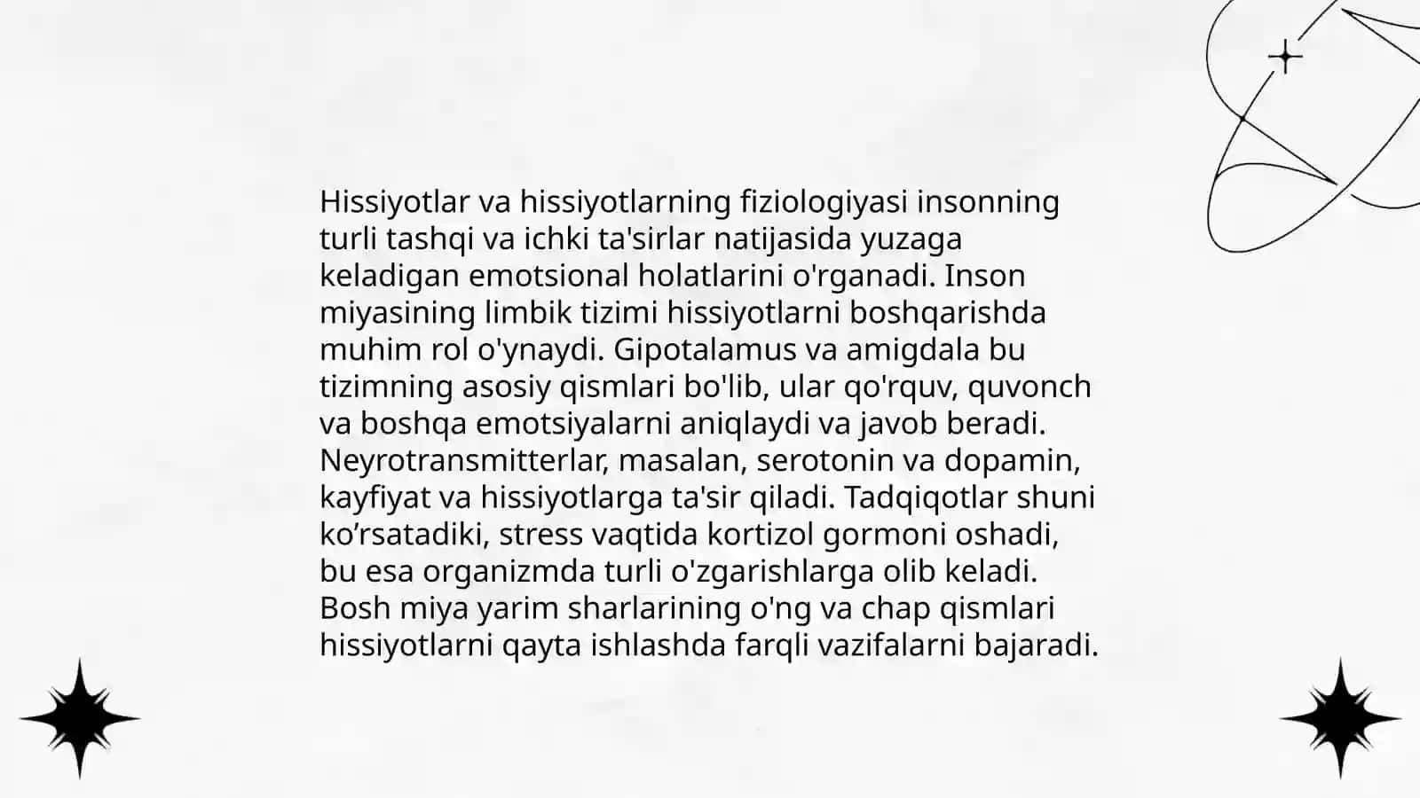 Hissiyotlarning psixologik asoslari 4