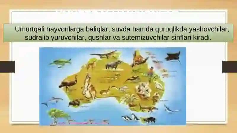 BIOLOGIYA 5-sinf MUSTAHKAMLASH BIOLOGIYA UMURTQALIHAYVONLAR 4