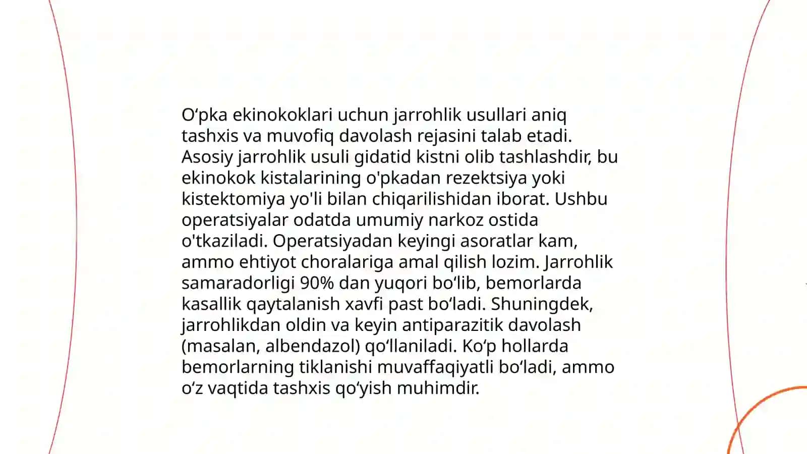 Oʻpka va jigar exinokoklari boʻyicha xirurgik taktika 4