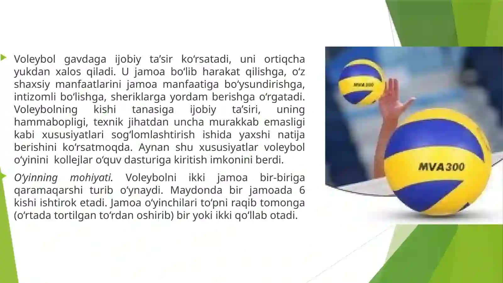 Voleybol Sporti Harakatlari Teknikasi 4